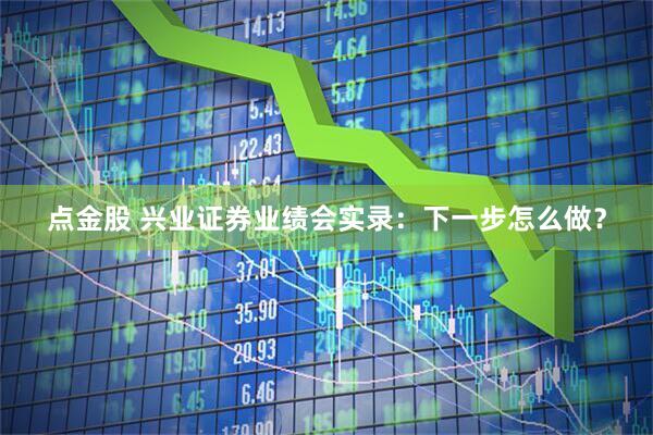 点金股 兴业证券业绩会实录：下一步怎么做？
